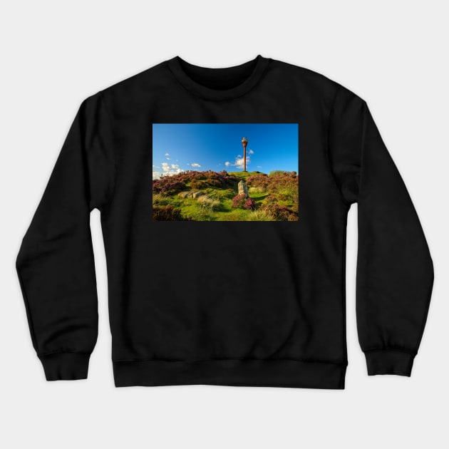 Danby Beacon, North York Moors Crewneck Sweatshirt by MartynUK